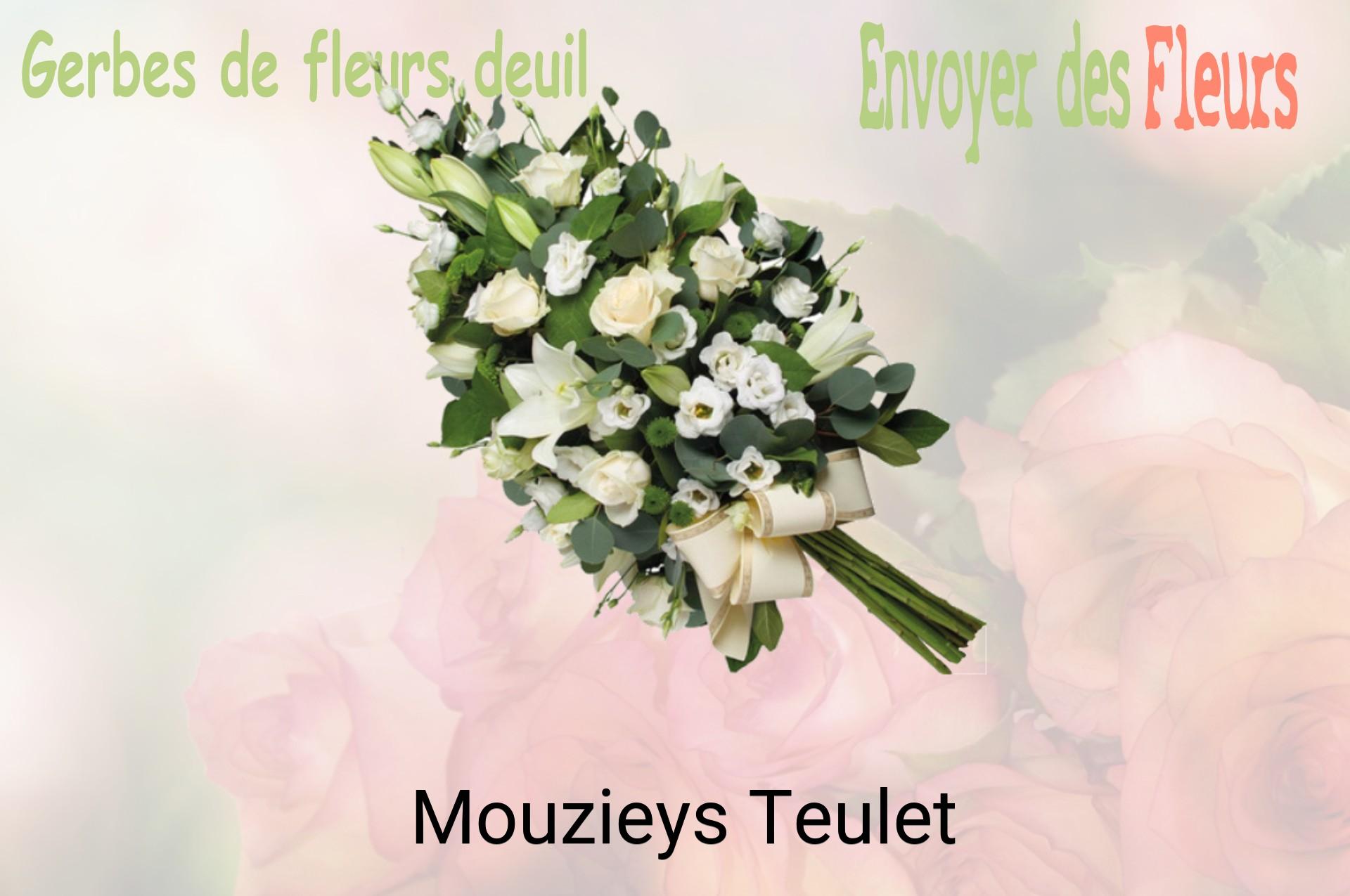 Gerbe de fleurs de deuil livrée à Mouzieys-Teulet